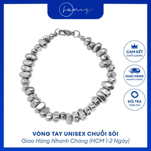 Vòng Tay Nam Thép Tian Mạ Bạc. Lắc Tay Nam Titan Sáng Bóng. Vòng Tay Lắc Tay Cho Nam Free Size | Fancy