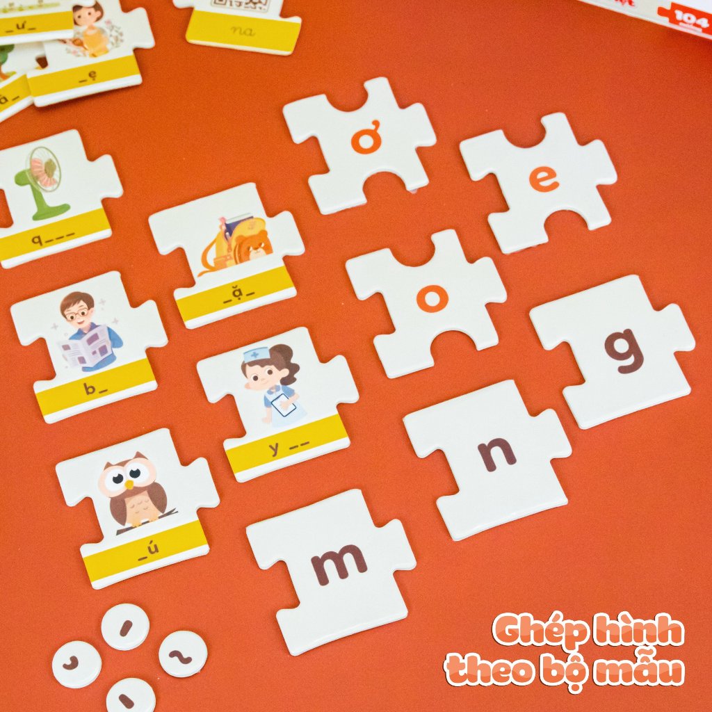 Puzzle học chữ và đánh vần Tiếng Việt - Kennen Match it