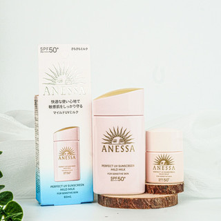 Sữa chống nắng dịu nhẹ Perfect UV Sunscreen Mild Milk Hồng Sữa cho da nhạy cảm 60ml