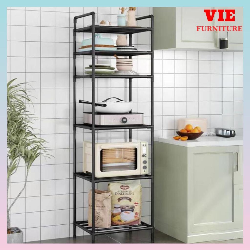 Kệ Để Đồ Đa Năng - Kệ Nhà Bếp, Kệ Phòng Khách, Phòng Ngủ 6 Tầng Khung Thép Cacbon Cứng Cáp | BigBuy360 - bigbuy360.vn