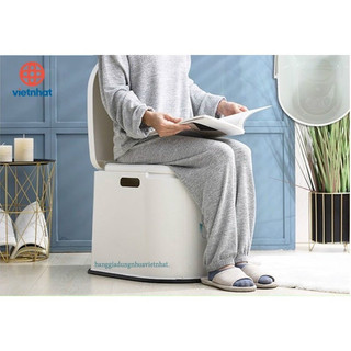 Bô vệ sinh, bô di động cho người già, người bệnh, bà bầu cao cấp nhựa Việt Nhật 5459