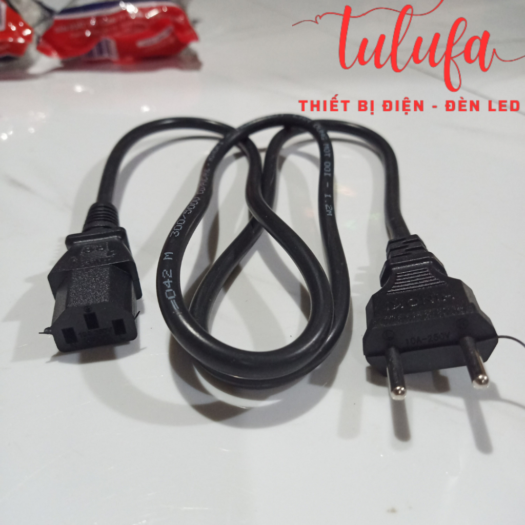 Dây nguồn dài 1.2m - 2m dùng cho máy tính, nồi cơm điên, máy in, máy photo lõi đồng công suất 2200w