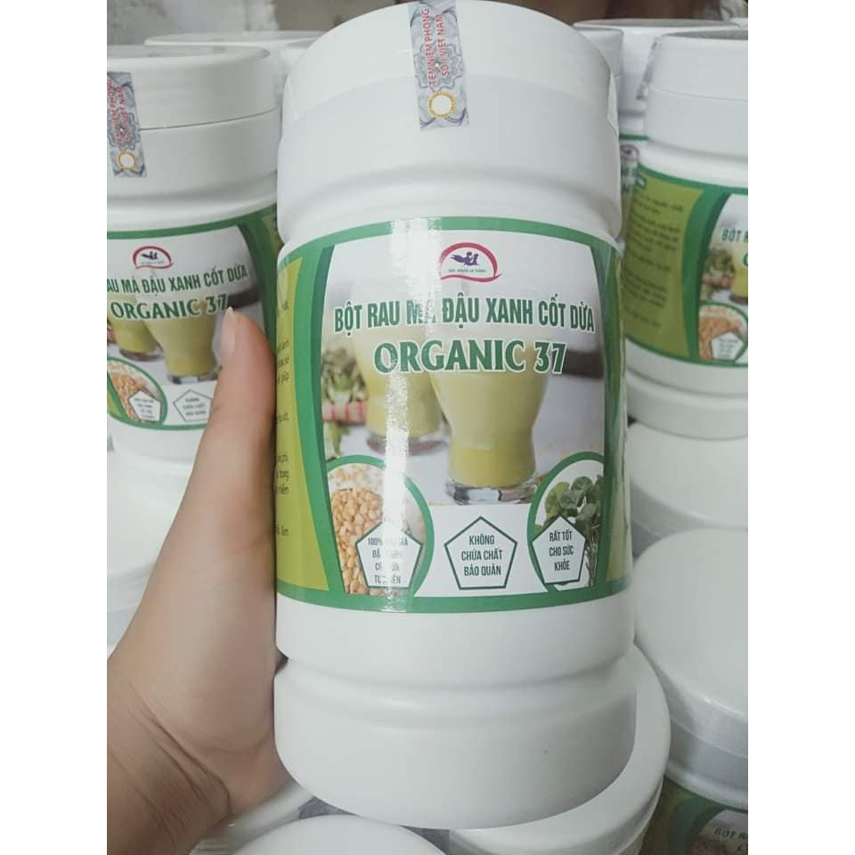 Bột rau má đậu xanh cốt dừa organic 37 chính hãng | Shopee Việt Nam