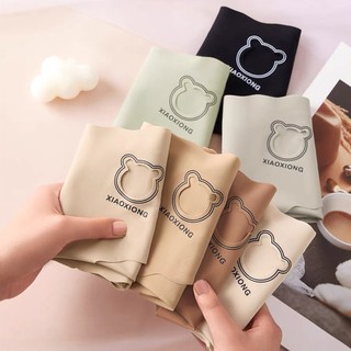 Set Quần lót nữ đúc su mỏng nhẹ không lộ viền khắc lazer họa tiết gấu cute, cạp lưng băng chữ co giãn Q 1271 BC_CHIC