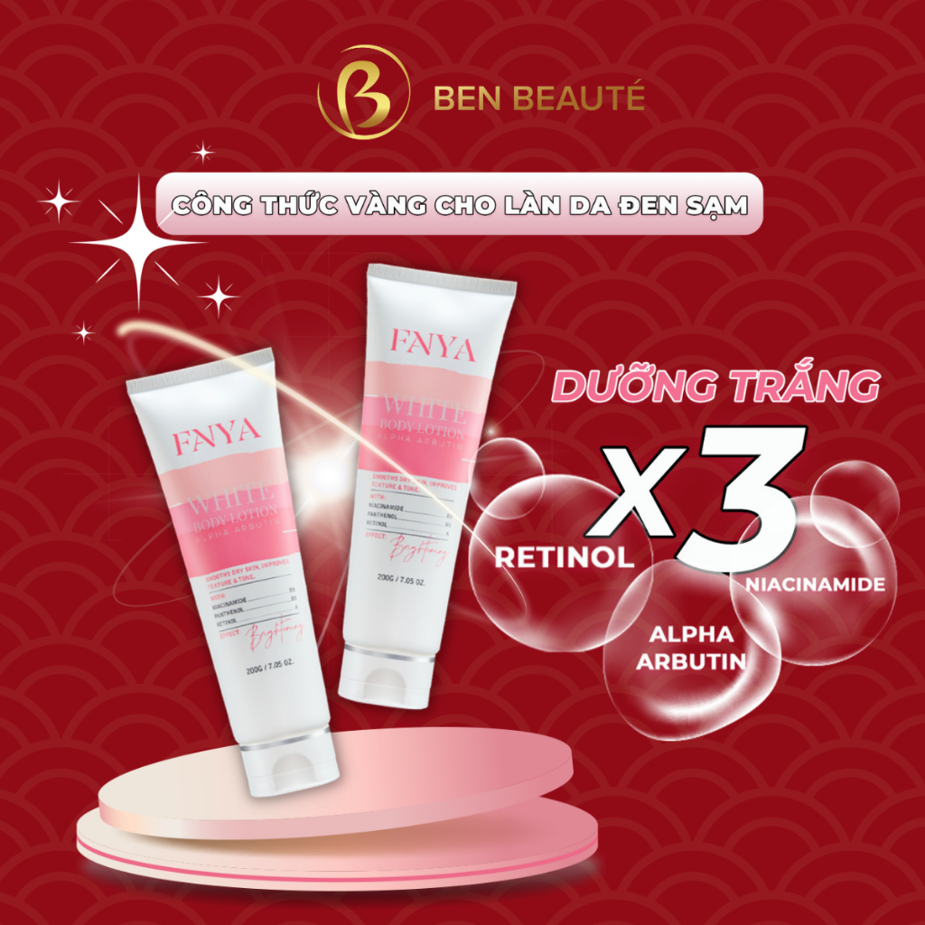 Kem Body Dưỡng Trắng Da Toàn Thân Dạng Lotion, Thẩm Thấu Nhanh Fanya ...