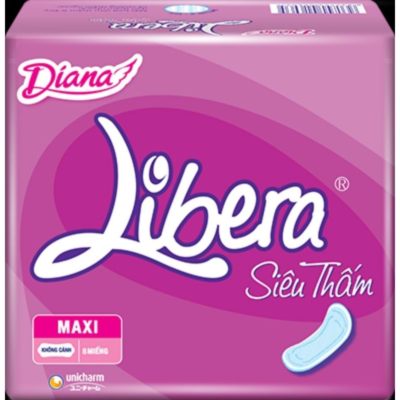 Lốc 6 gói Diana siêu thấm Libera  dày/mỏng tùy chọn