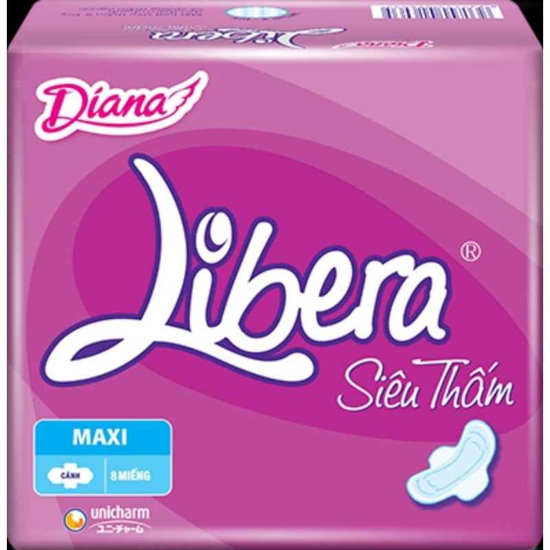 Lốc 6 gói Diana siêu thấm Libera  dày/mỏng tùy chọn
