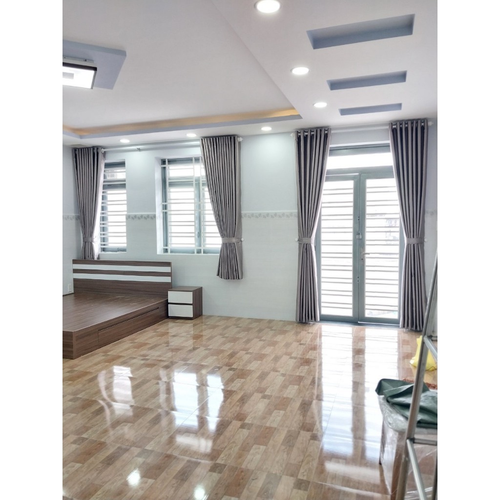 Rèm khoen màu xám nhạt, chống nắng cản sáng, cửa sổ, cửa chính, vách ngắn, gách lửng, chống nắng 90%