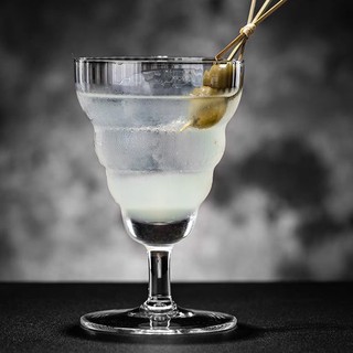 Ly thủy tinh cocktail có chân sọc, ly dùng để pha chế đồ uống trong quán cà phê, quán bar, pub 250ml