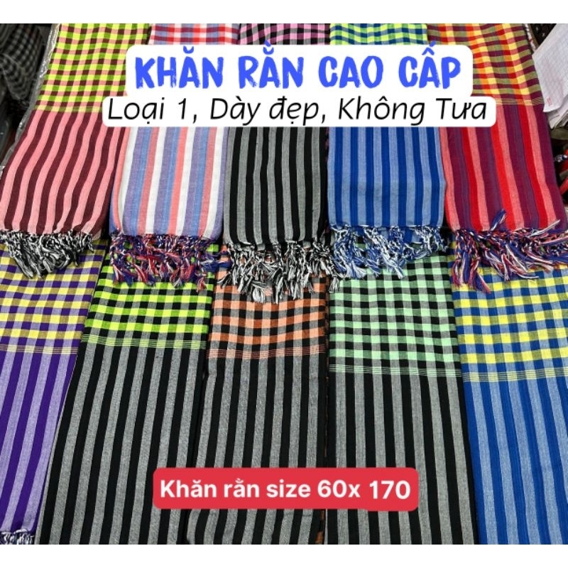 (Loại Cao Cấp) Khăn Rằn Truyền Thống Loại Tốt Khăn rằn ri Nam Bộ Cao ...