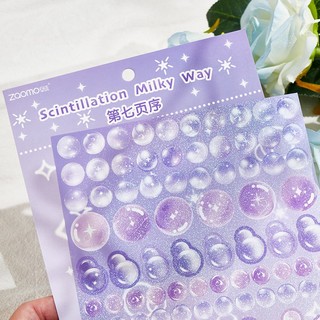 Sticker - Hình dán theo chủ đề Bong bóng mộng mơ - Ảnh dán nhựa PET - Dreamy Bubble Pack 1 tấm ♥ Bujo, DIY gift
