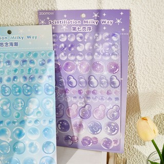 Sticker - Hình dán theo chủ đề Bong bóng mộng mơ - Ảnh dán nhựa PET - Dreamy Bubble Pack 1 tấm ♥ Bujo, DIY gift