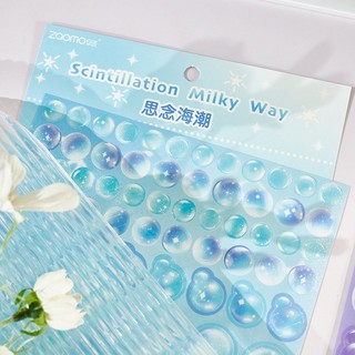 Sticker - Hình dán theo chủ đề Bong bóng mộng mơ - Ảnh dán nhựa PET - Dreamy Bubble Pack 1 tấm ♥ Bujo, DIY gift