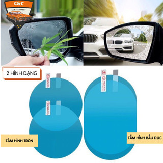 Miếng dán gương ô tô chống bám nước, sương mù. Tấm dán nano cho kính chiếu hậu xe hơi chống sương