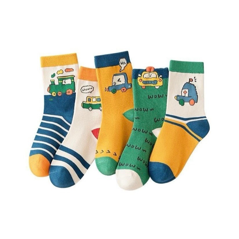 Tất Trẻ Em 0 - 6 tuổi, Cho Bé Trai, Phiên Bản Hàn Quốc Phim Hoạt Hình, Phù Hợp 4 Mùa