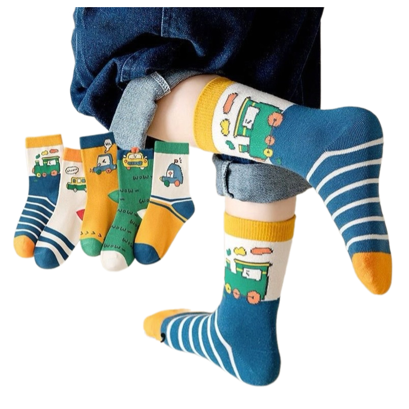 Tất Trẻ Em 0 - 6 tuổi, Cho Bé Trai, Phiên Bản Hàn Quốc Phim Hoạt Hình, Phù Hợp 4 Mùa