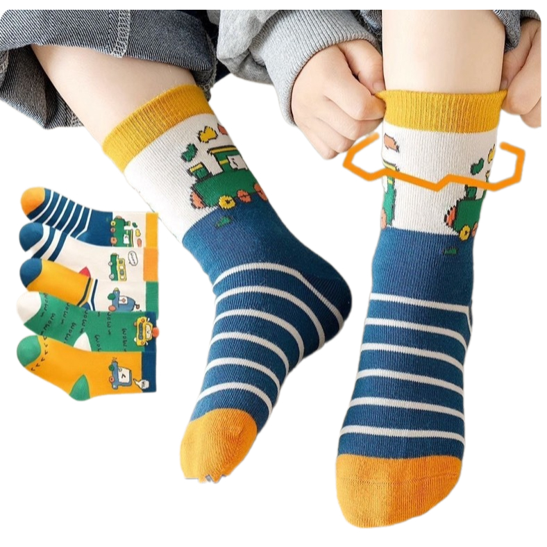 Tất Trẻ Em 0 - 6 tuổi, Cho Bé Trai, Phiên Bản Hàn Quốc Phim Hoạt Hình, Phù Hợp 4 Mùa