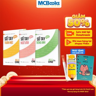 Sách - Combo sổ tay kiến thức all in one Môn Toán Văn Anh
