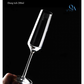Ly Thuỷ Tinh Uống Vang Trắng Champagne Cao Cấp | Ly Sâm Panh Thuỷ Tinh 200ml | Ly Vang | Ly Whisky