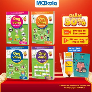 Sách - Combo Ong vàng siêu trí tuệ - Phát triển tư duy toàn diện cho bé