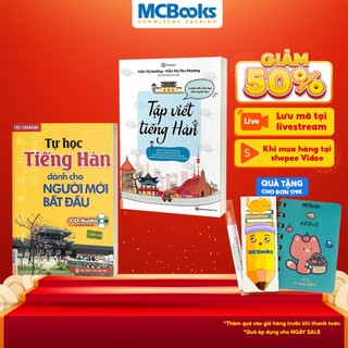 Sách - Combo Tự Học Tiếng Hàn Cho Người Mới Bắt Đầu Và Tập Viết Tiếng Hàn Phiên Bản Mới