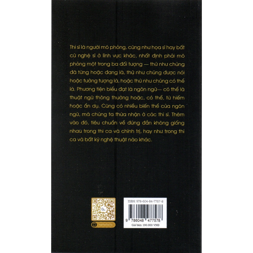Sách Aristotle - Thi ca luận