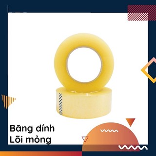 Băng dính 1 kg đóng hàng trong suốt nhiều màu siêu dính lõi mỏng 3mm
