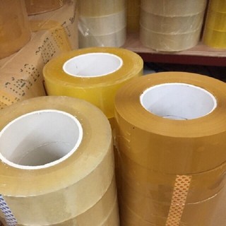 Băng dính 1 kg đóng hàng trong suốt nhiều màu siêu dính lõi mỏng 3mm