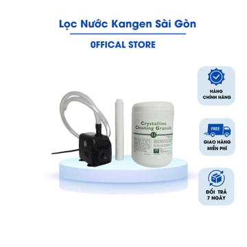 Combo Lõi Giả + Máy Bơm + 1Kg Bột Acid Dùng Vệ Sinh Máy Lọc Nước Điện Giải Panasonic - Phụ Kiện Lọc Nước SG