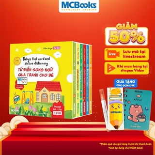 Từ điển song ngữ qua tranh cho bé - Baby's first words and picture dictionary - 6 cuốn