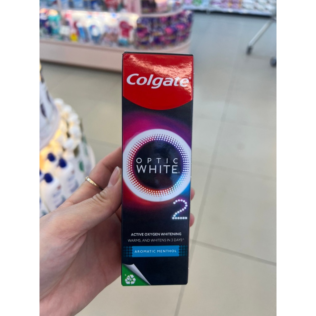 Kem đánh răng Colgate Optic White O2 85gr | Shopee Việt Nam