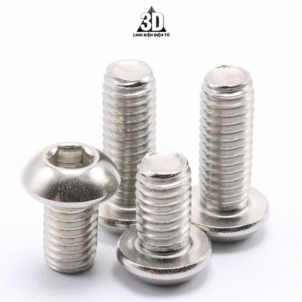 10 con Bulong lục giác M5 ĐẦU DÙ chiều dài tuỳ chọn dành cho máy in 3D ...