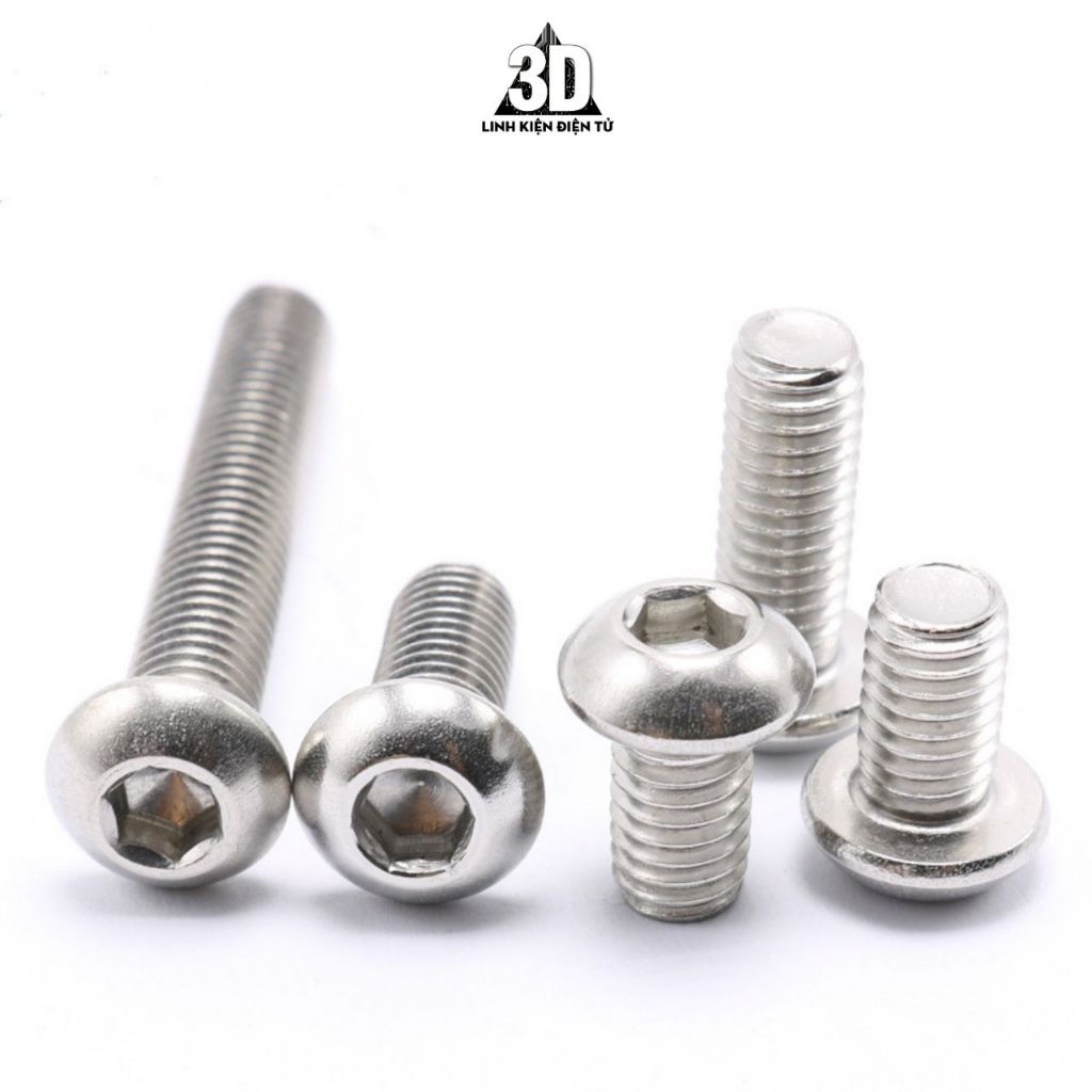 10 con Bulong lục giác M6 ĐẦU DÙ chiều dài tuỳ chọn dành cho máy in 3D ...