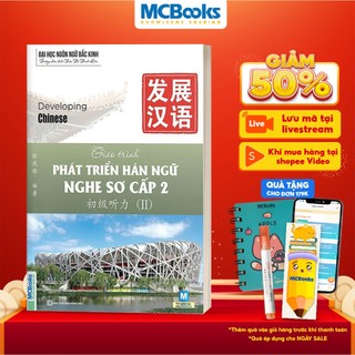 Sách - Giáo Trình Phát Triển Hán Ngữ Nghe Sơ Cấp 2 - Dành Cho Người Luyện Thi HSK - Học Kèm App Online
