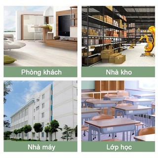 OOKAS Quạt trần Classic 3 cánh điện cơ gió mạnh màu trắng, Quạt cho phòng khách/trường học