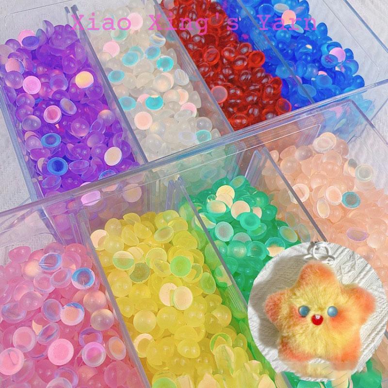 Mắt ngọc nhiều màu, đá giọt sương làm mắt thú, búp bê đủ size 4 - 12mm ...