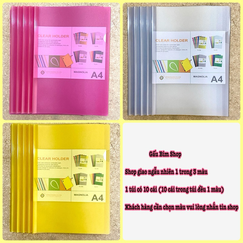 10 chiếc Kẹp tài liệu A4 Dày, File rút gáy Q311 | Shopee Việt Nam