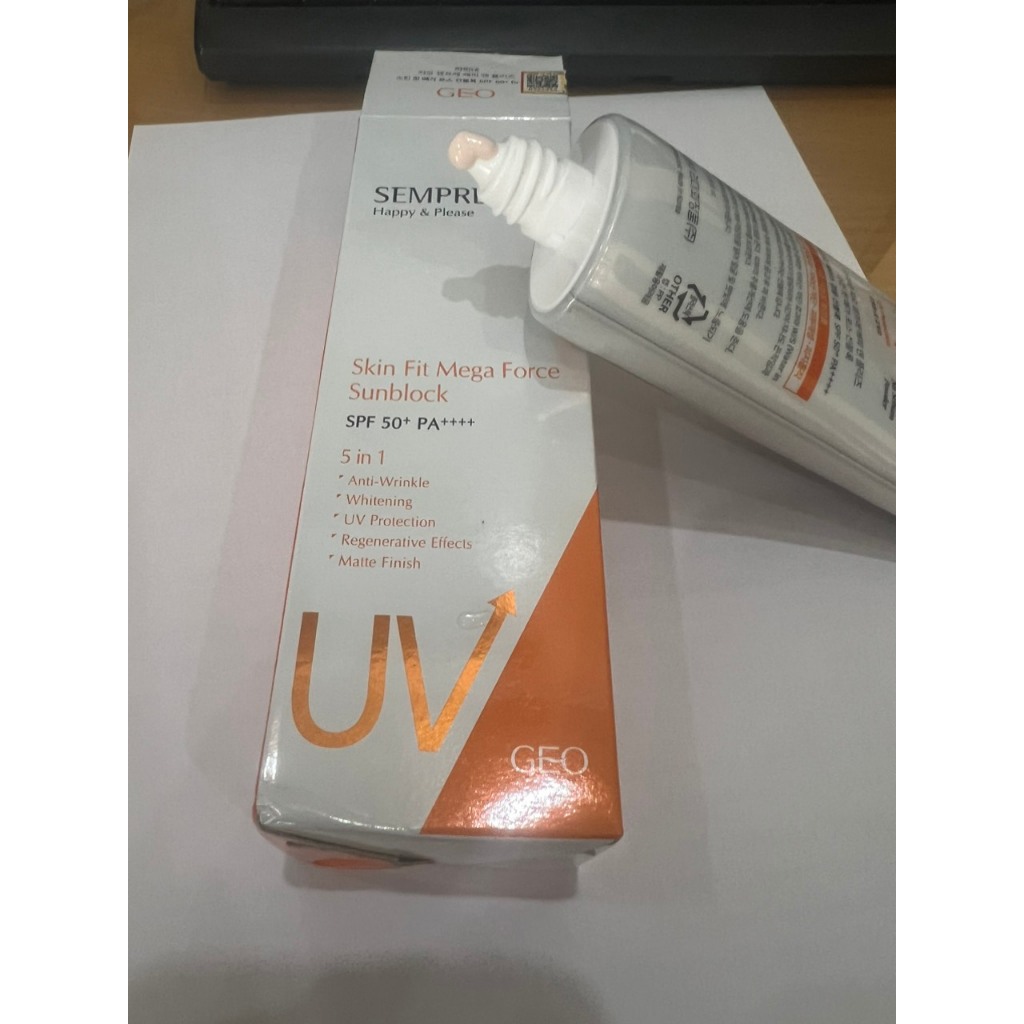 Ảnh KEM CHỐNG NẮNG THUẦN VẬT LÝ SEMPRE HAPPY& PLEASE 100ml (mẫu mới 2024,có màu nâng tone mỏng nhẹ)) 2