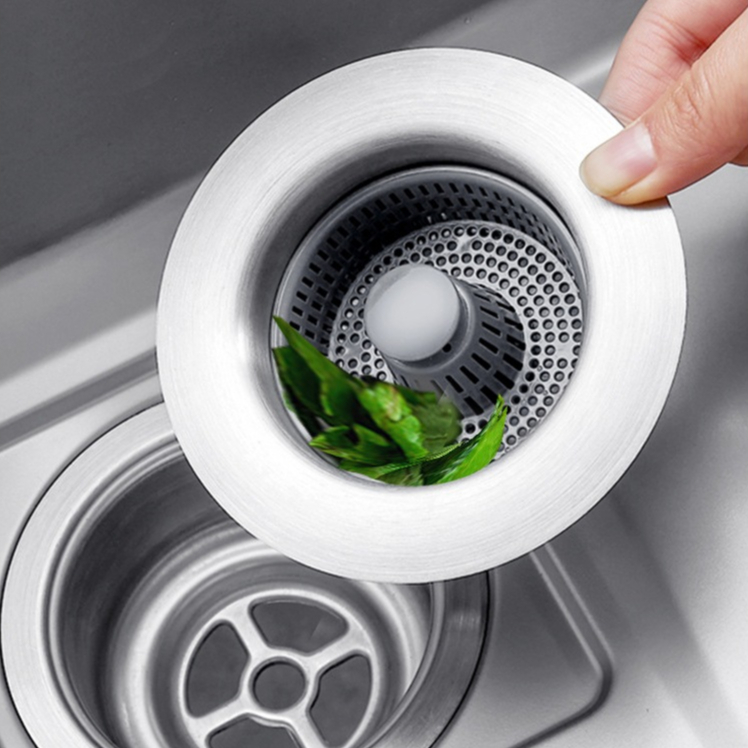 Bộ Lọc Rác Bồn Rửa Bát Inox 304-3in1 - Ngăn mùi hôi côn trùng, chặn ...