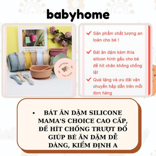 Chén Dặm Bằng Silicon Cấp Thực Phẩm Cho Bé Hình Gấu