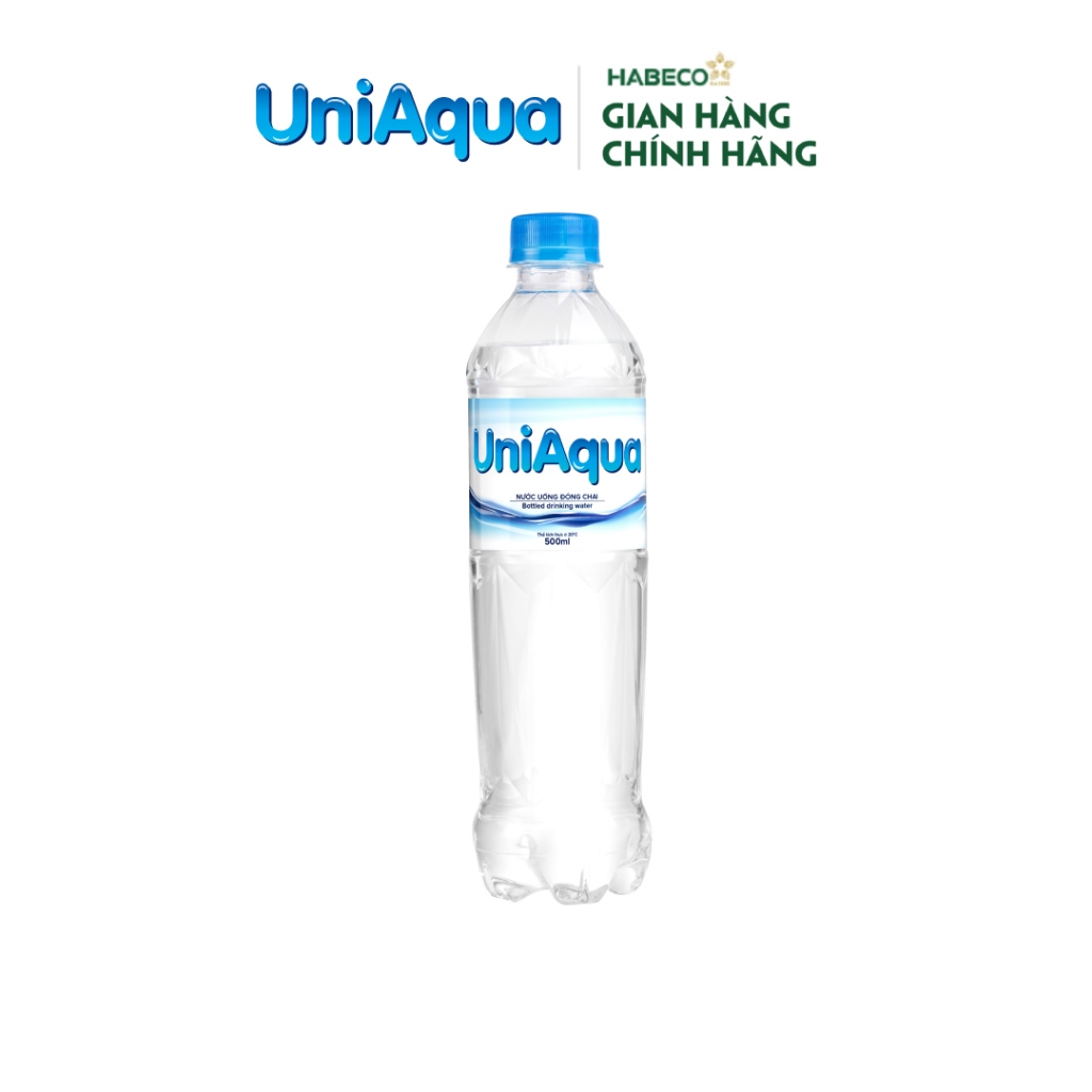 Ảnh Thùng 24 chai nước uống đóng chai UniAqua - HABECO (500ml/chai) 2