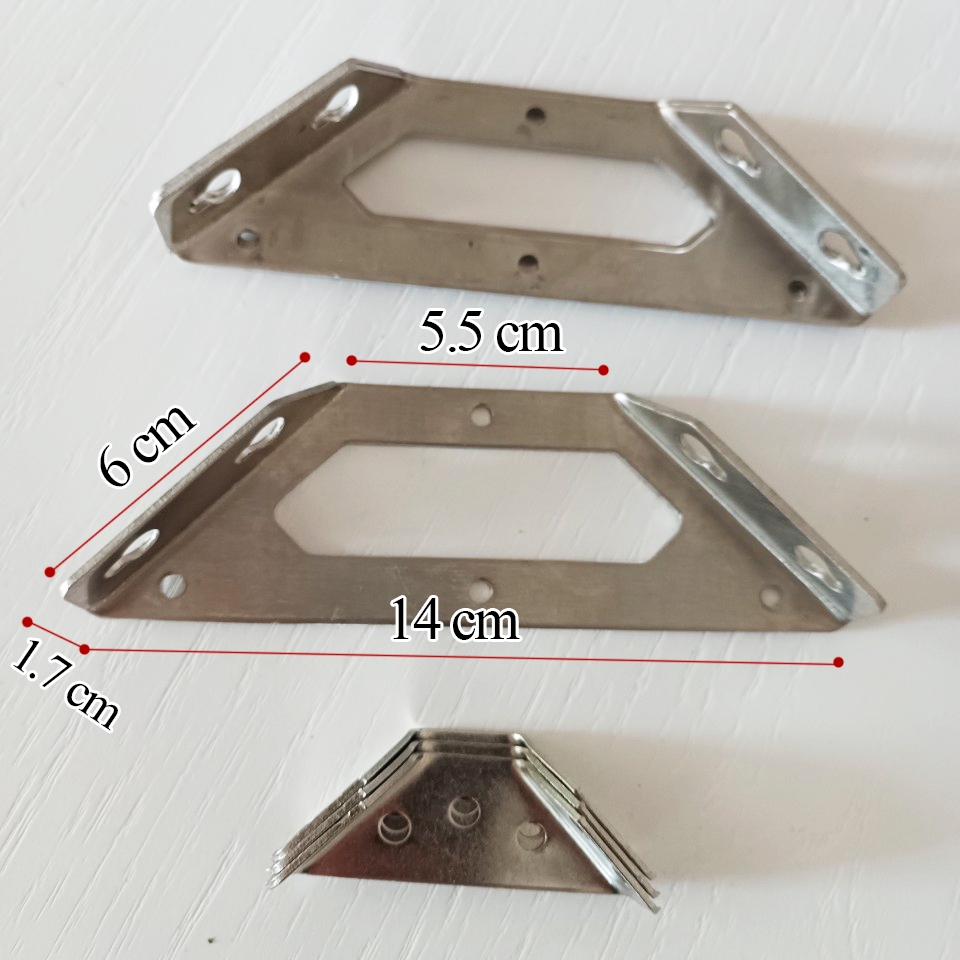 Ke Góc 90 Độ Inox Size 14cm, Pát thép không ghỉ Bắt Góc 90 Độ, Pass Góc ...