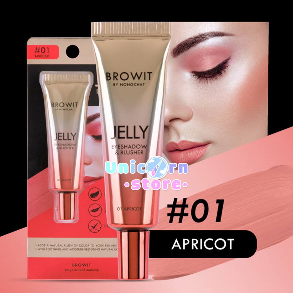 Kem Má Hồng Và Phấn Mắt Browit By NongChat Jelly Eyeshadow & Blusher 10g