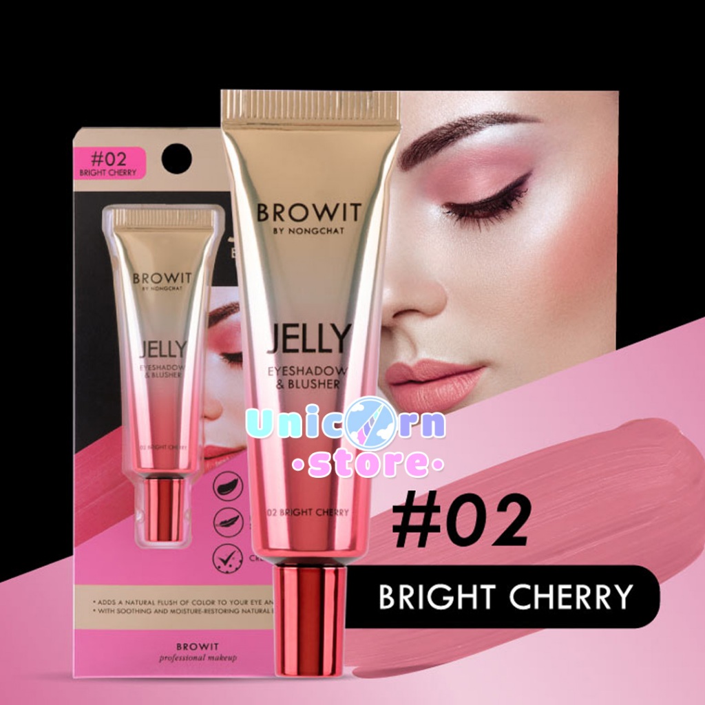 Kem Má Hồng Và Phấn Mắt Browit By NongChat Jelly Eyeshadow & Blusher 10g