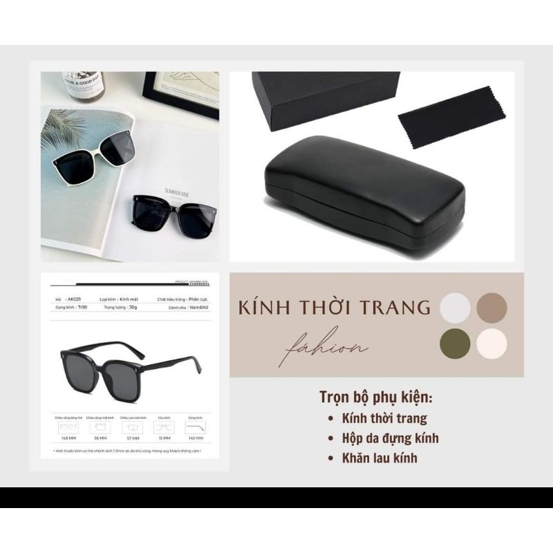 Kính râm zaza phiên bản đầy đủ full hộp, kính mắt, kính đi biển thời ...
