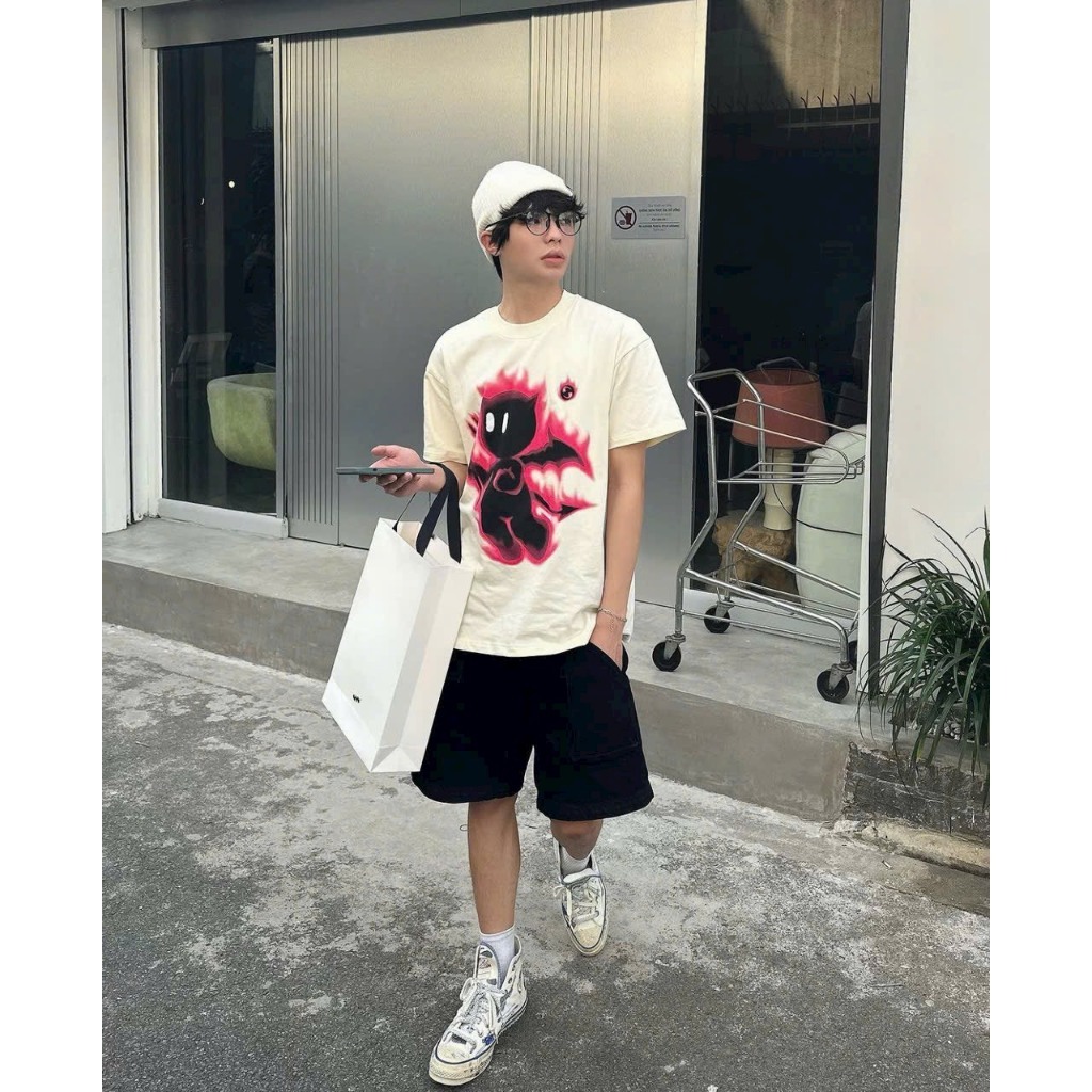 [VẢI 250GSM] Áo Thun Hiphop Devil And Angel Unim Fashion Form Unisex Phong Cách Streetwear Y2K AP221