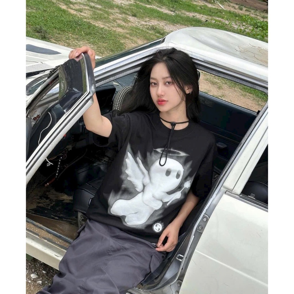 [VẢI 250GSM] Áo Thun Hiphop Devil And Angel Unim Fashion Form Unisex Phong Cách Streetwear Y2K AP221