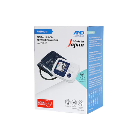 Máy Đo Huyết Áp Điện Tử Bắp Tay (AND, UA-767JP / UA-767 JP, EC, Nhật Bản) - YTECO