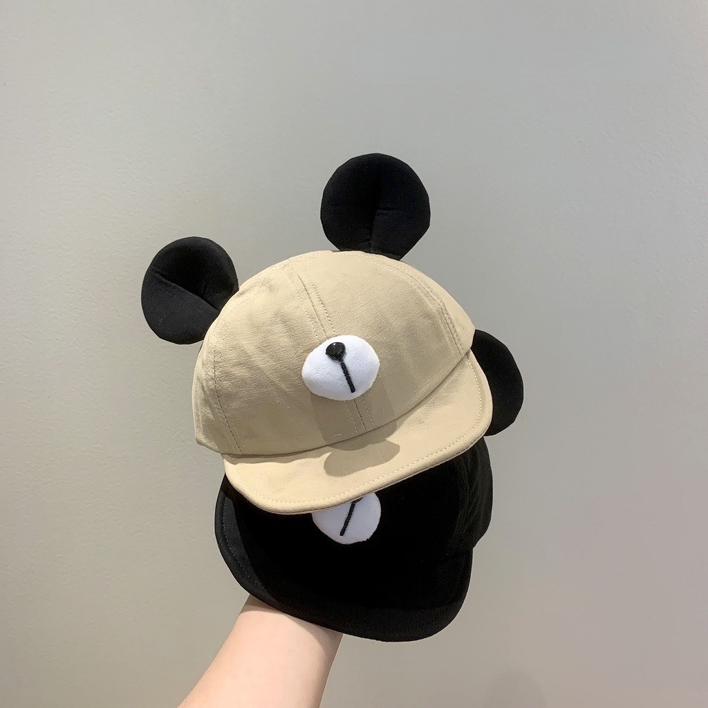 Mũ lưỡi trai đính tai micky cute phong cách Hàn Quốc cho bé trai và bé gái 0-2 tuổi mesocshop