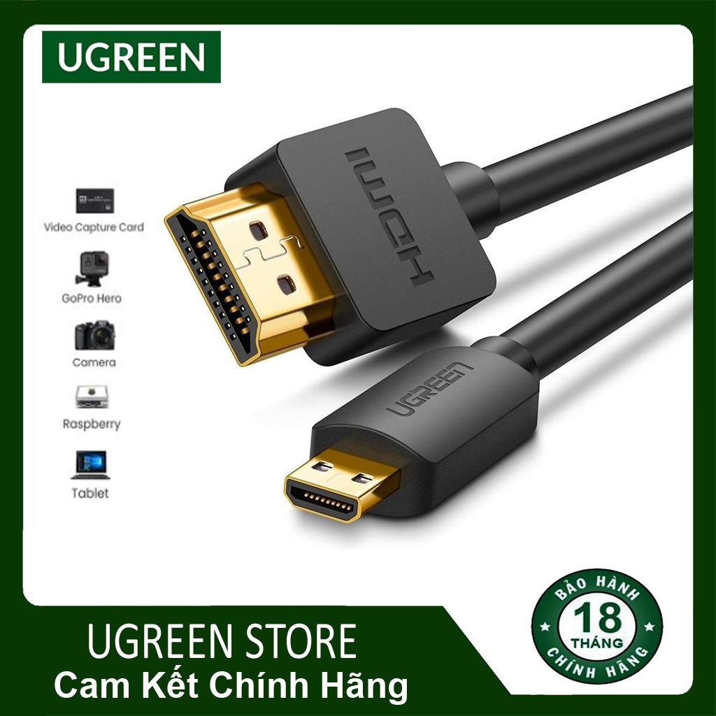 Cap Micro HDMI Sang HDMI dai 3m Ugreen 30104 cao c p Shopee Vi t Nam